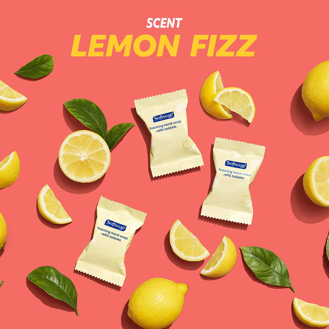 Softsoap Hand Soap Tablets, Foaming Hand Soap Refill Tablets, Lemon Fizz, 6 Tablets