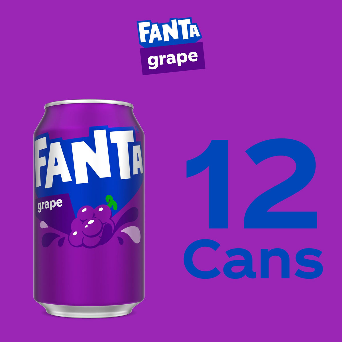 Fanta Grape, 12 fl oz, 12 Pack