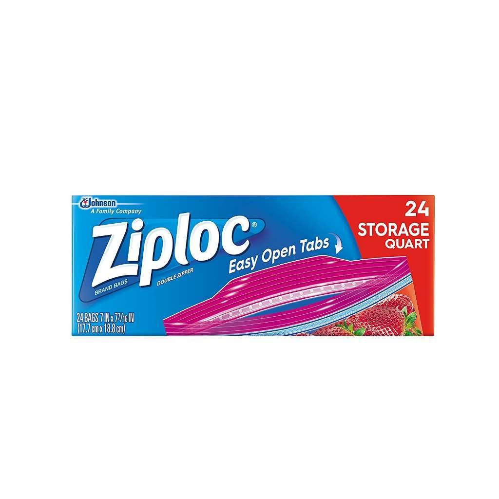 Ziploc Food Storage Bag 24 pk Clear