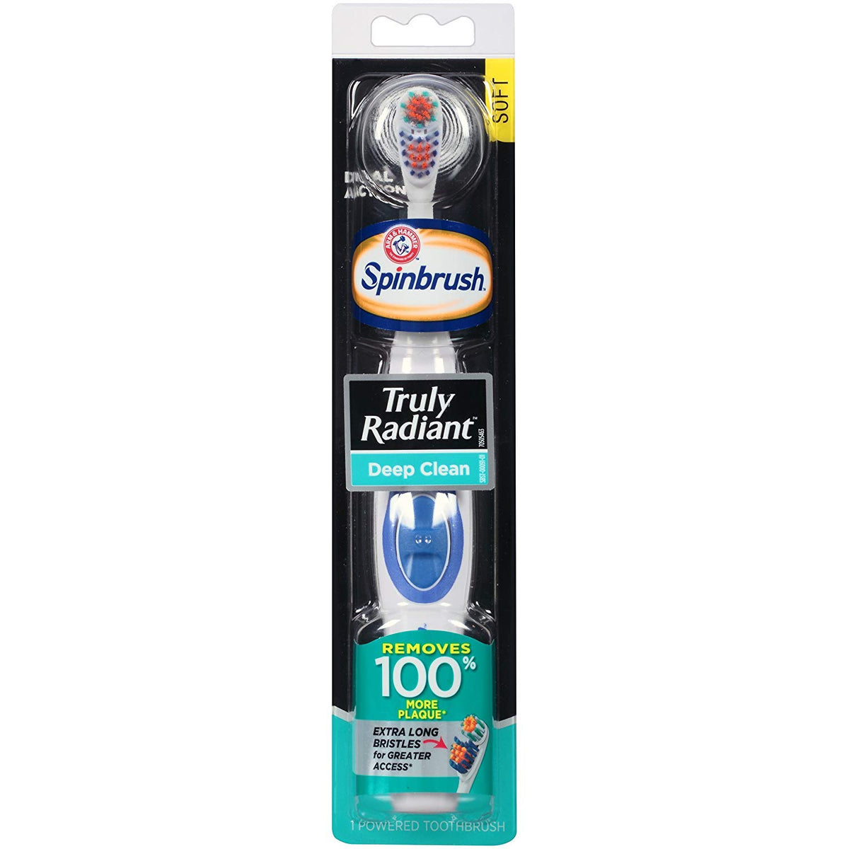 ARM & HAMMER Spinbrush Truly Radiant, Deep Clean, 1 ea (Pack of 6)