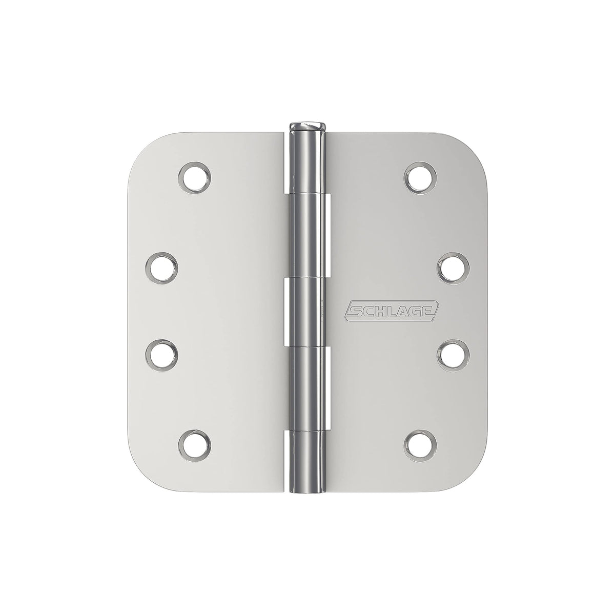 Schlage 4" Door Hinge with 5/8" Radius Round Corner in Bright Chrome (3-Pack)