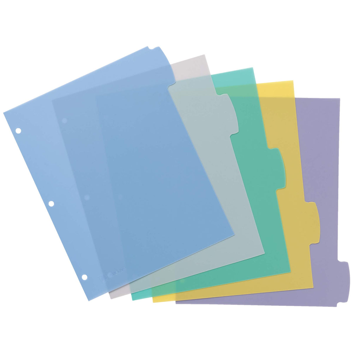 Avery Big Tab Write & Erase Durable Plastic Dividers for 3 Ring Binders, 5-Tab Set, Pastel Multicolor, 1 Set (16170)