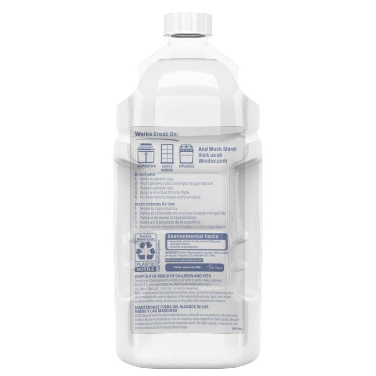 WINDEX Vinegar Multi-Surface Cleaner Refill, 2 L (2)
