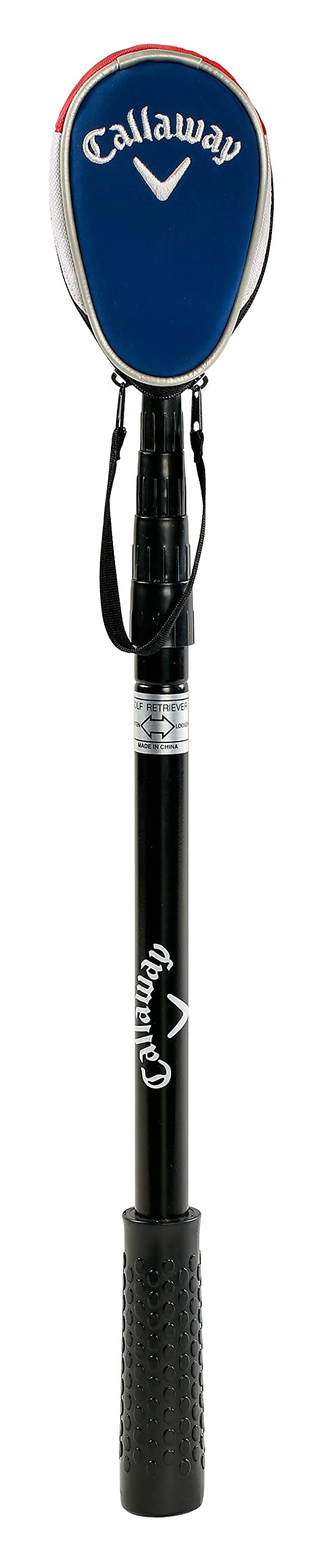 Callaway Golf Ball Retriever for Water, Telescopic with Dual-Zip Headcover, 6 Feet, Natural