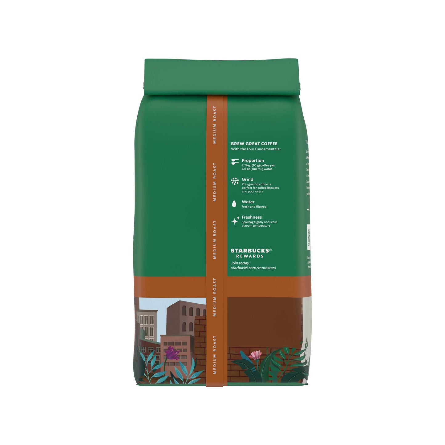 Starbucks Ground Coffee, Medium Roast Coffee, Decaf Pike Place Roast, 100% Arabica, 3 bags (12 oz each)