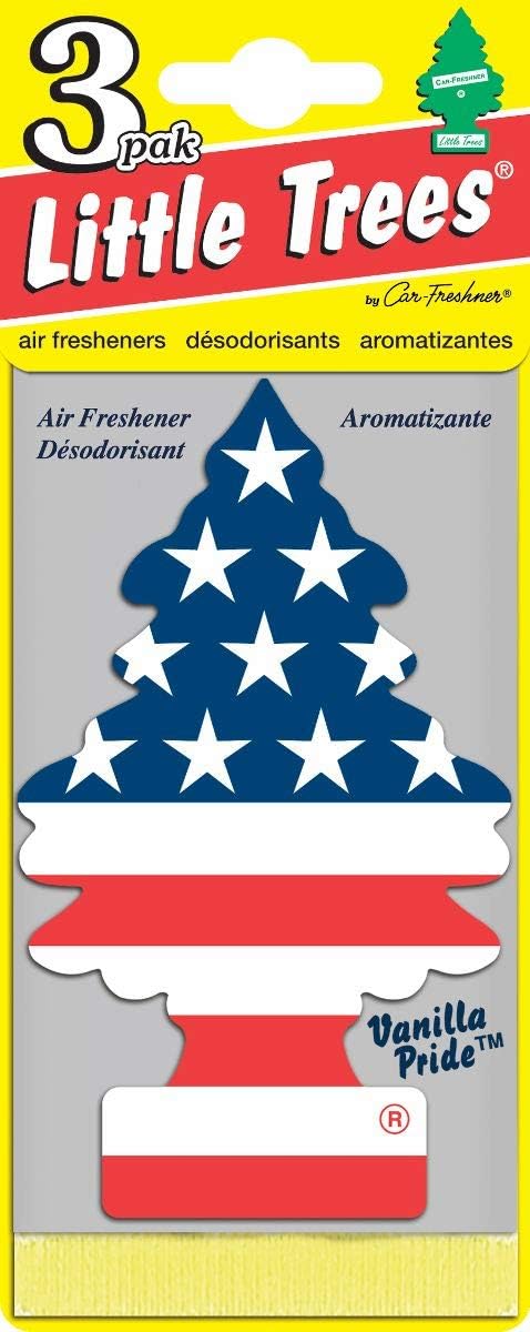 LITTLE TREES Car Air Freshener | Hanging Paper Tree for Home or Car | Vanilla Pride | Single Pack