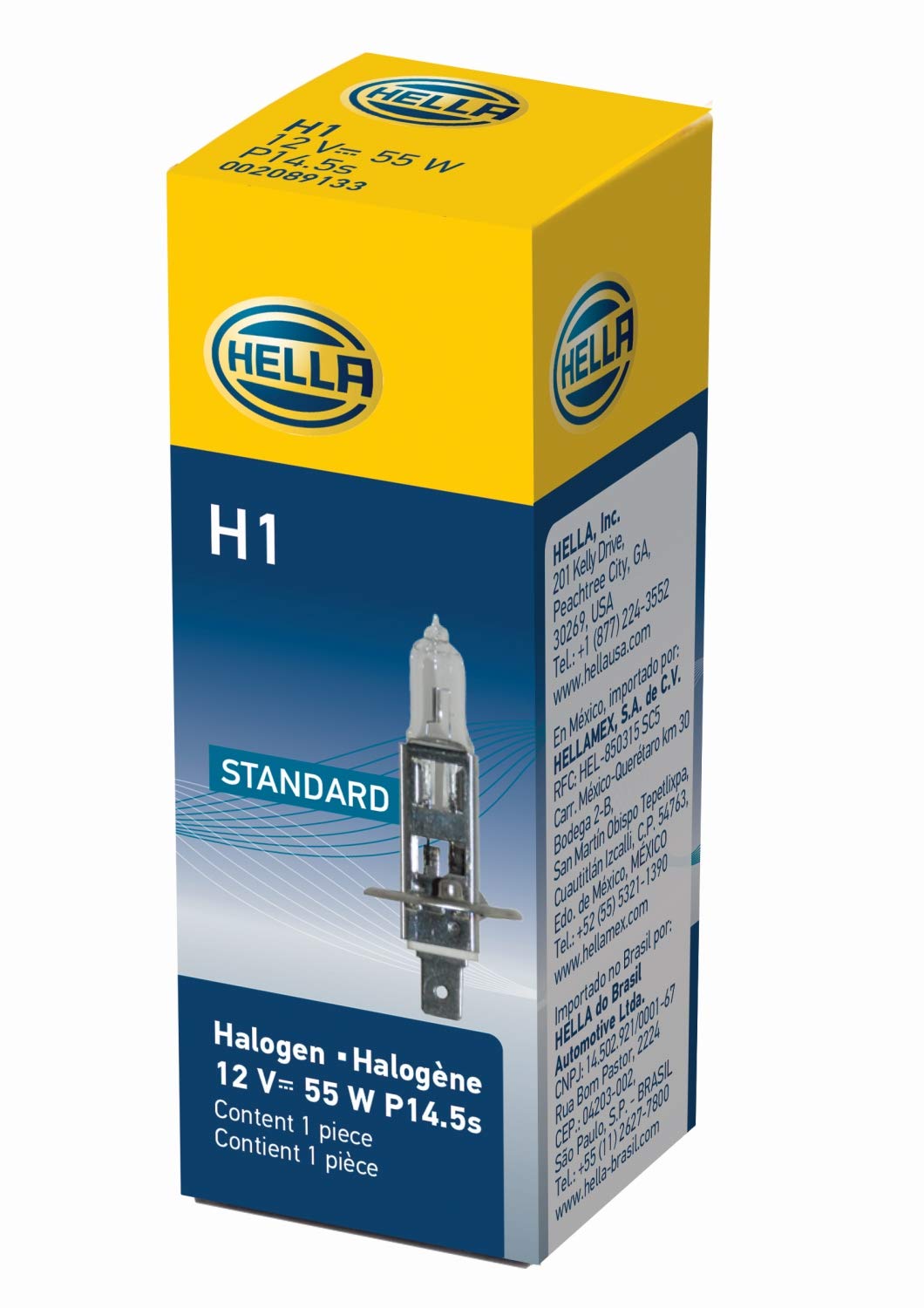 Hella H1 Standard Halogen Bulb, 12 V, 55W