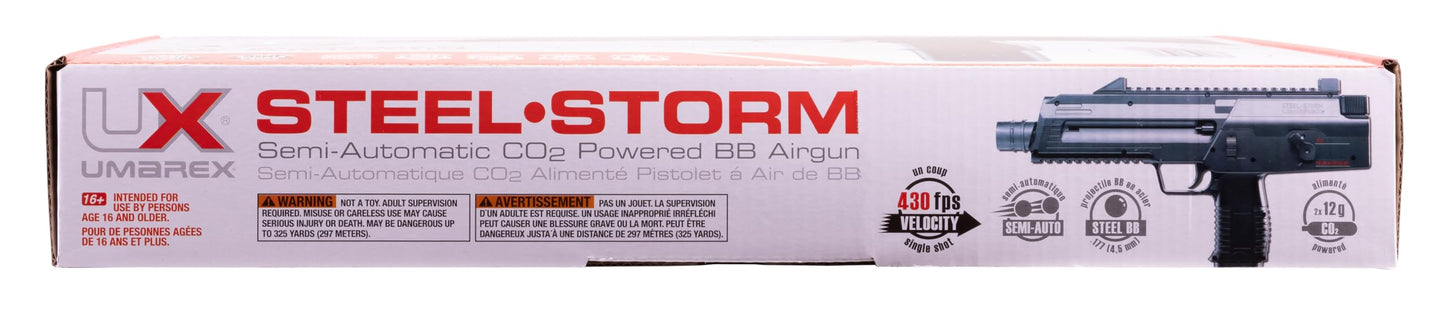 Umarex Steel-Storm .177 Caliber BB Gun Air Pistol , Black