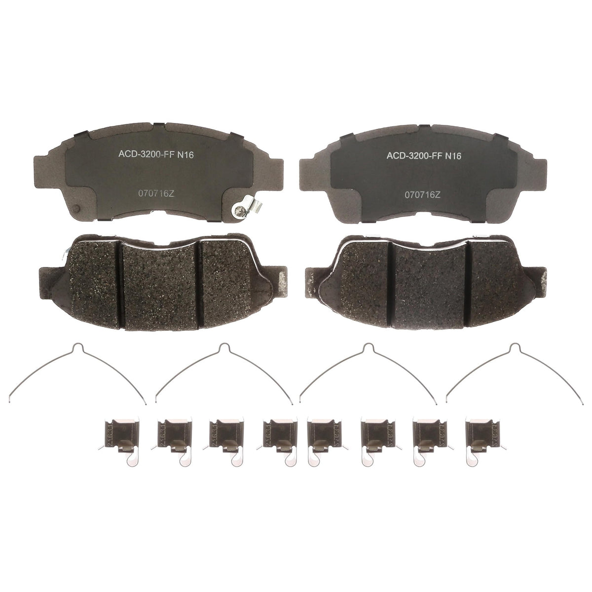 ACDelco Silver 14D562CHF1 Ceramic Front Disc Brake Pad Set