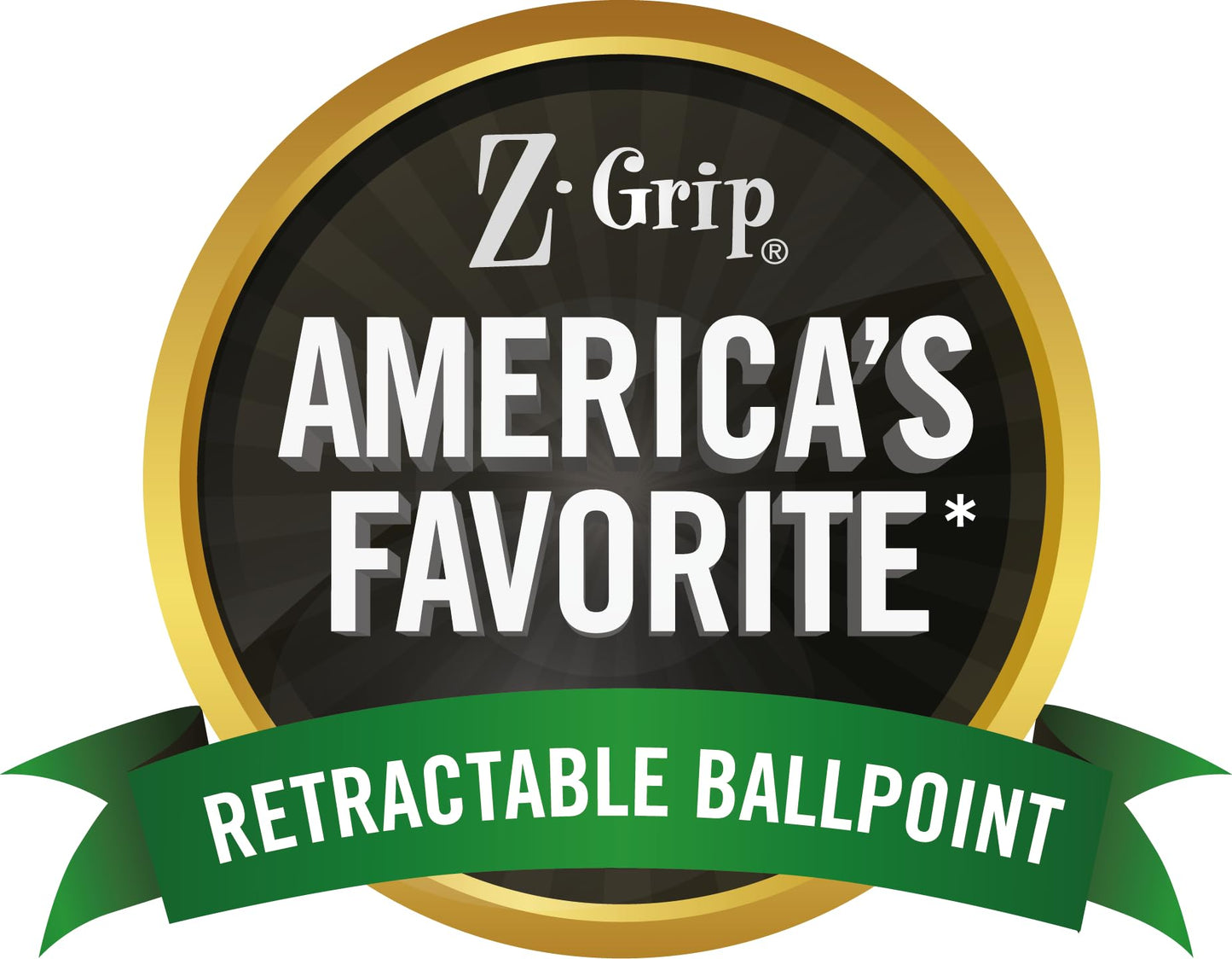 Zebra Pen Z-Grip Retractabe Ballpoint Pen, Fine Point, 0.7mm, Black Ink, 30-Pack