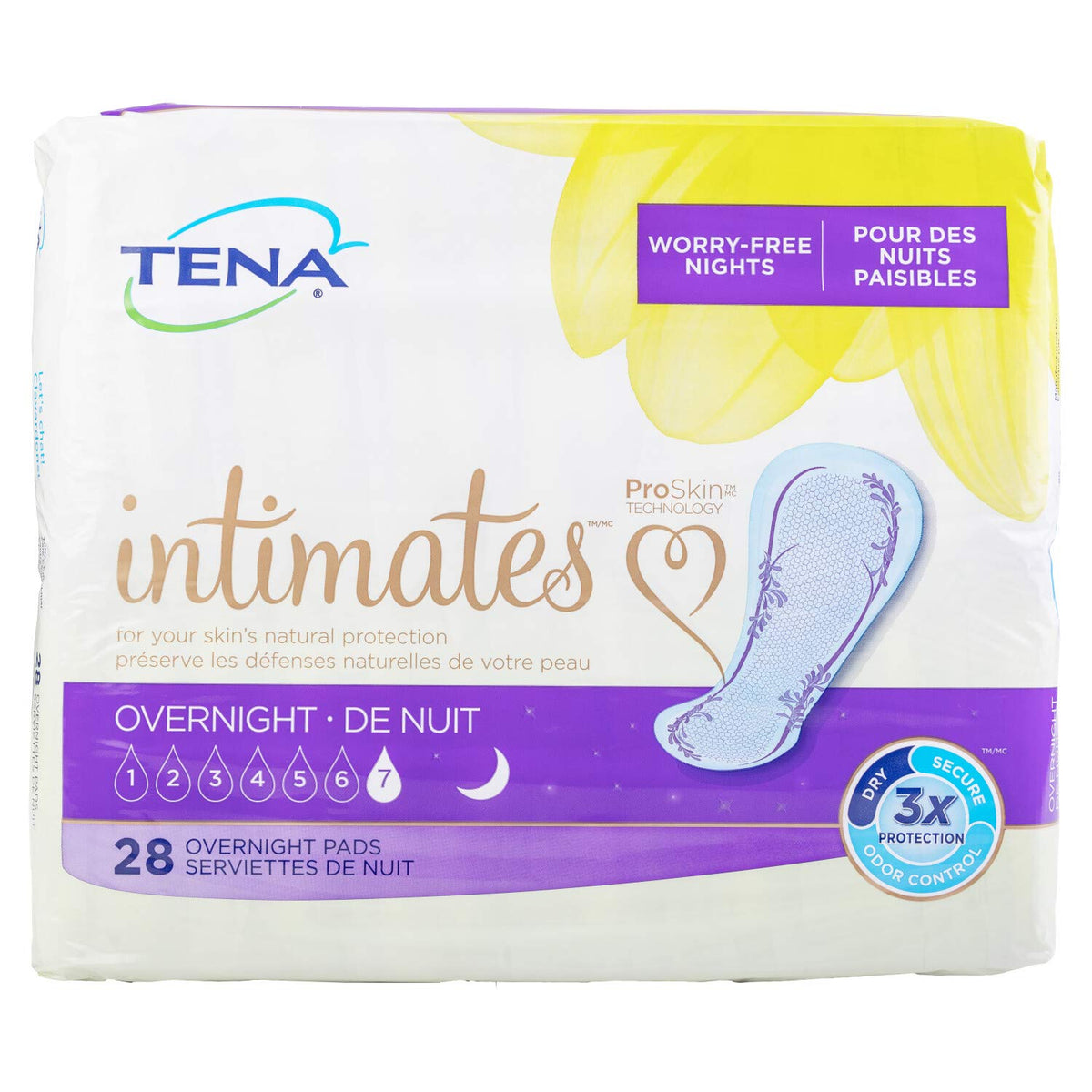 TENA Intimates Overnight Pads, 28Count (1 Pack)