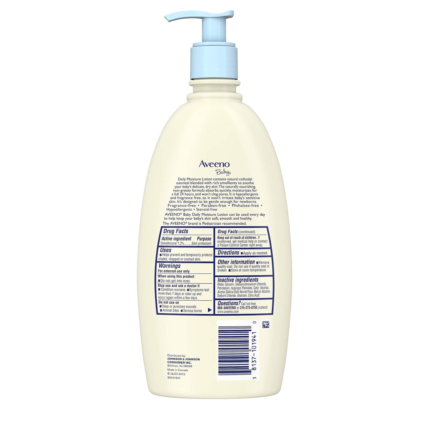Aveeno Baby Daily Moisture Lotion, 3 Pack
