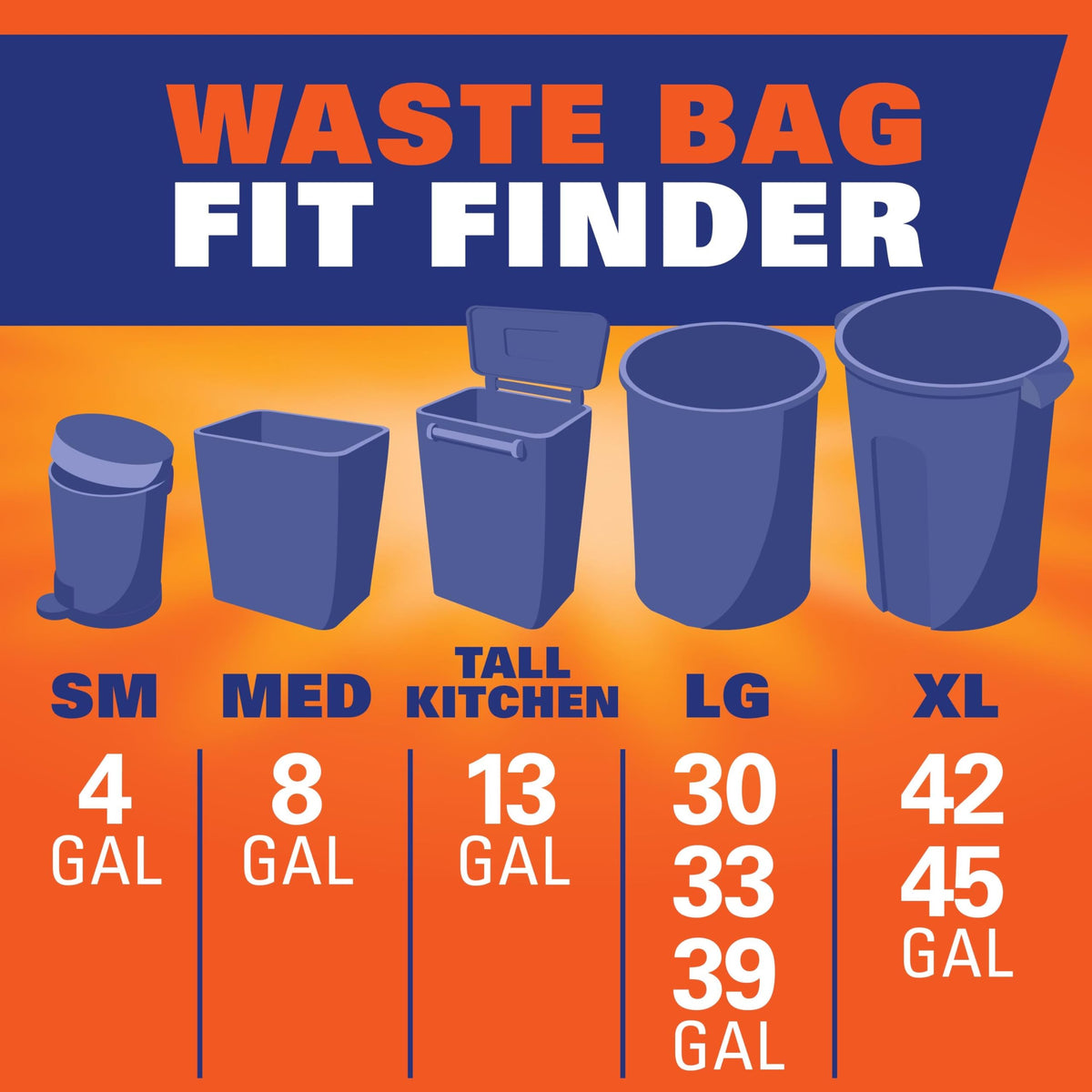 Hefty Ultra Strong Tall Kitchen Trash Bags, Unscented, 13 Gallon 20 Count (Pack of 6)