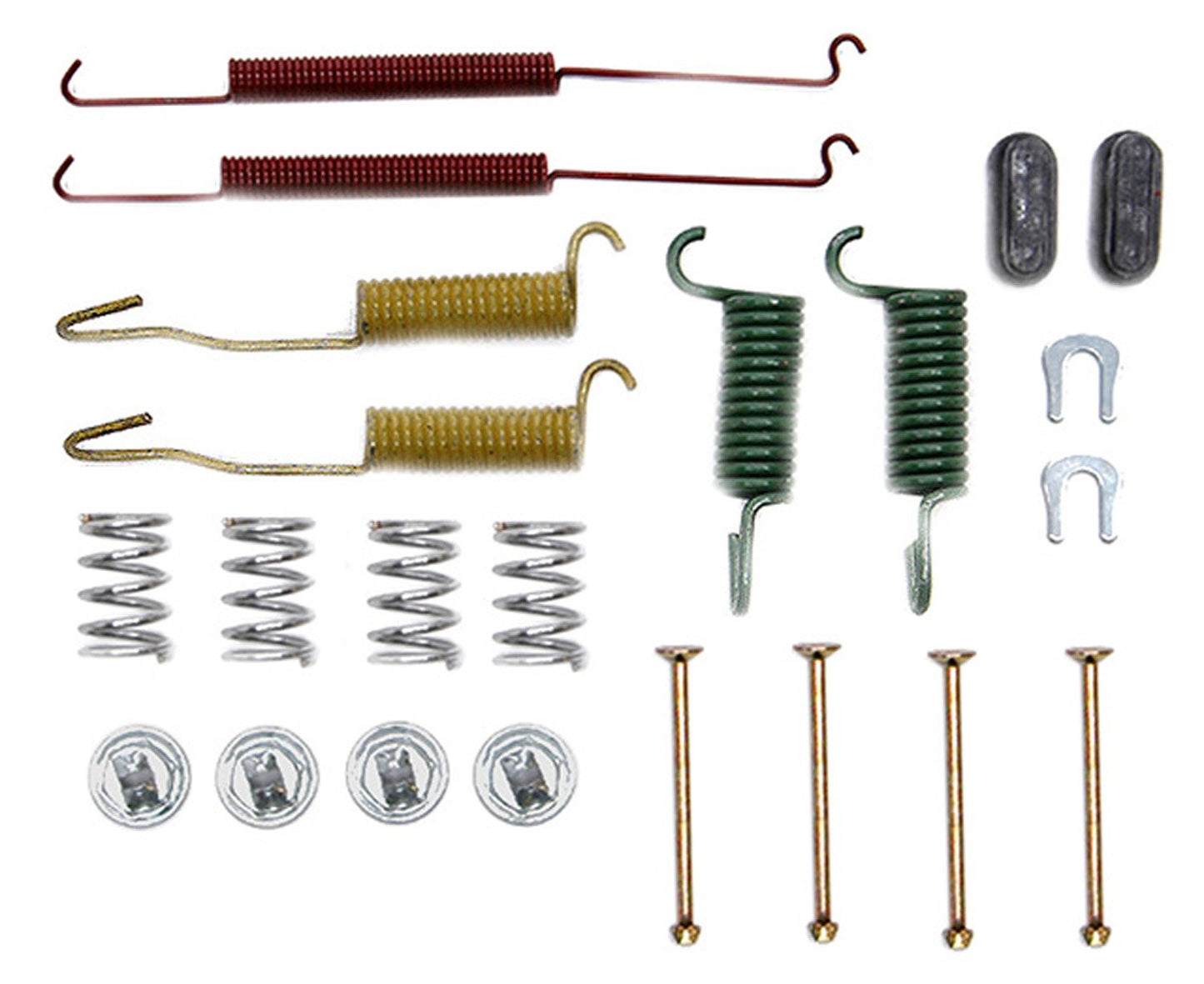 ACDelco Professional 18K840 Rear Drum Brake Spring Kit with Springs, Pins, Retainers, Washers, and Caps