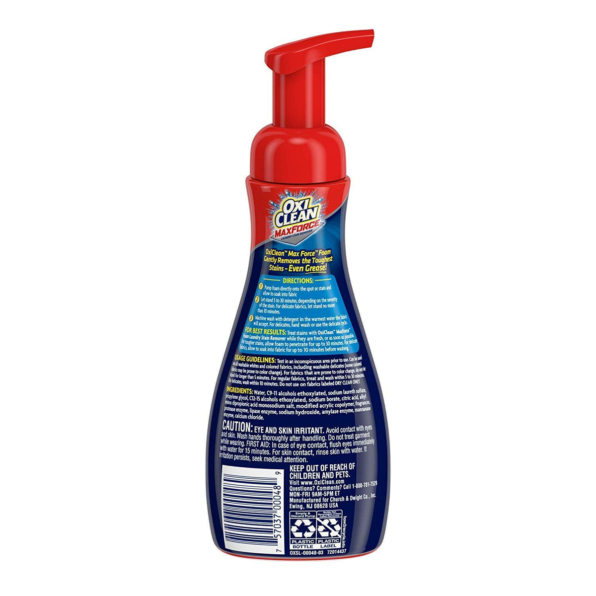 OxiClean, Max Force Foam Laundry Pre-Treater, 9 fl oz (Pack of 2)