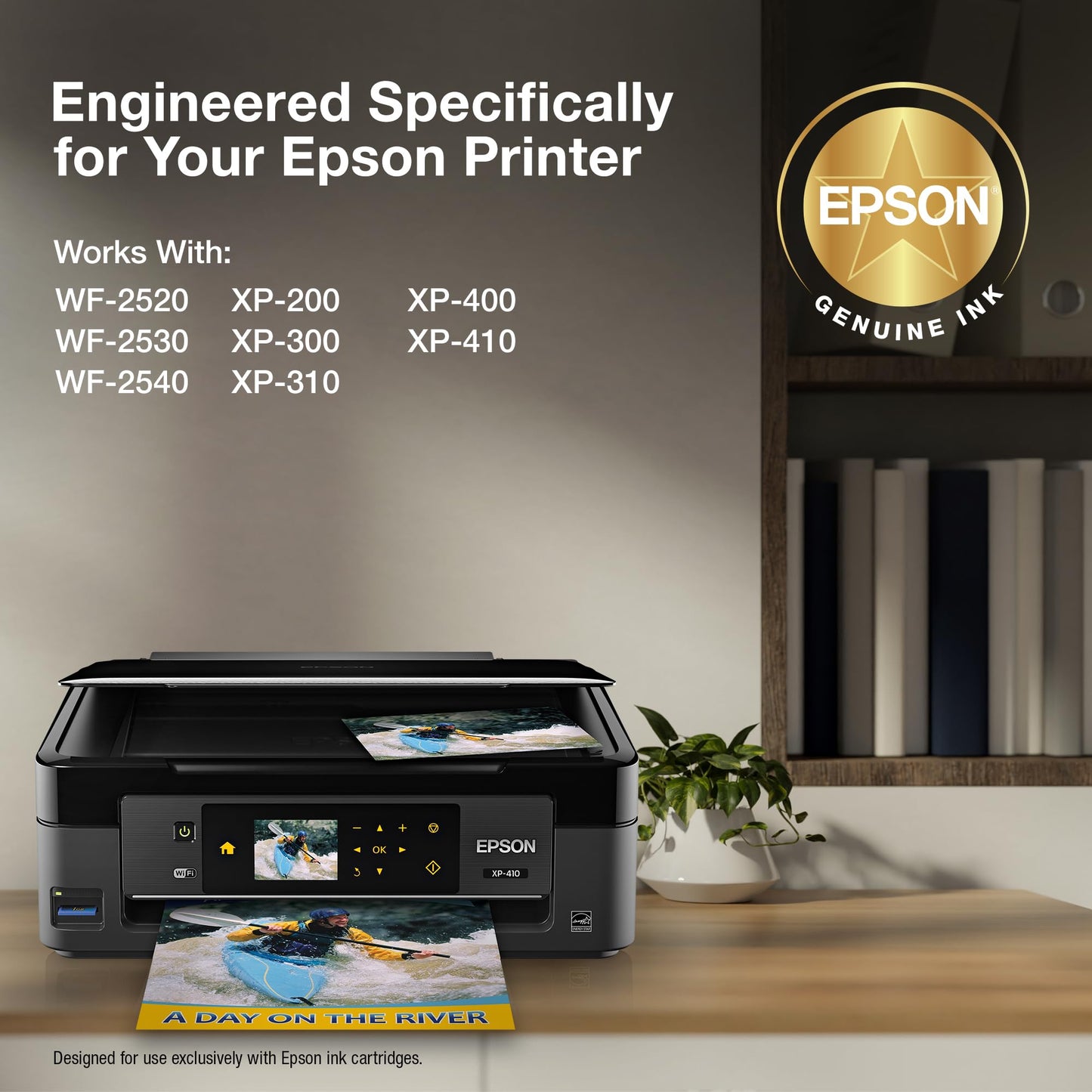 EPSON 200 DURABrite Ultra Ink Standard Capacity Cyan Cartridge (T200220-S) Works with WorkForce WF-2520, WF-2530, WF-2540, Expression XP-200, XP-300, XP-310, XP-400, XP-410