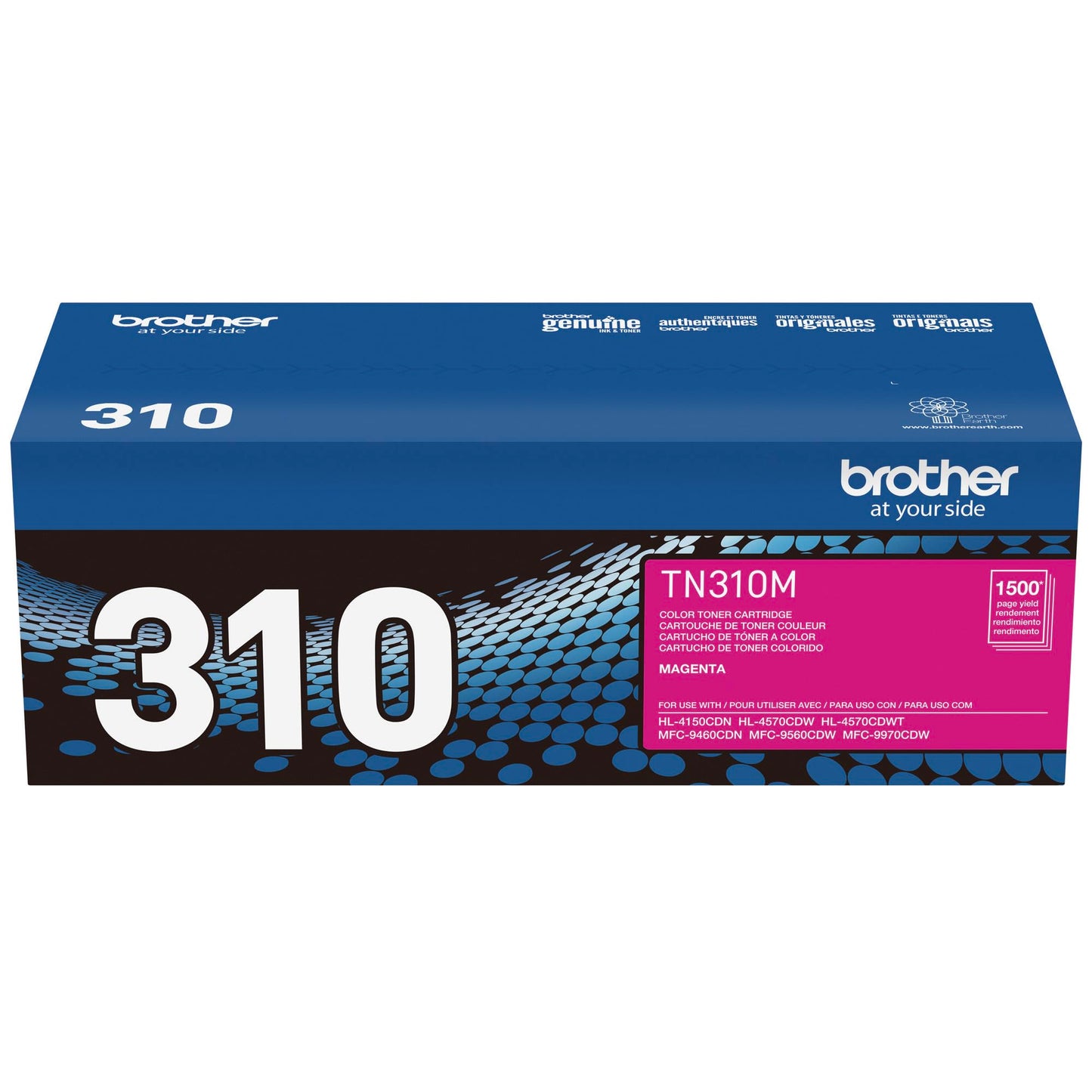 Brother Genuine TN310M Color Laser Magenta Toner Cartridge