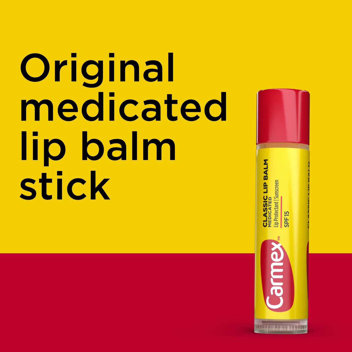 Carmex Classic Medicated Lip Balm Sticks, Lip Moisturizer for Chapped Lips, 12 Count (4 Packs of 3)