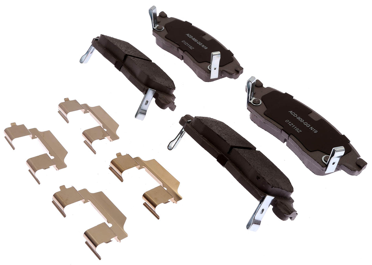 ACDelco Advantage 14D883CHF1 Ceramic Rear Disc Brake Pad Set with Clips