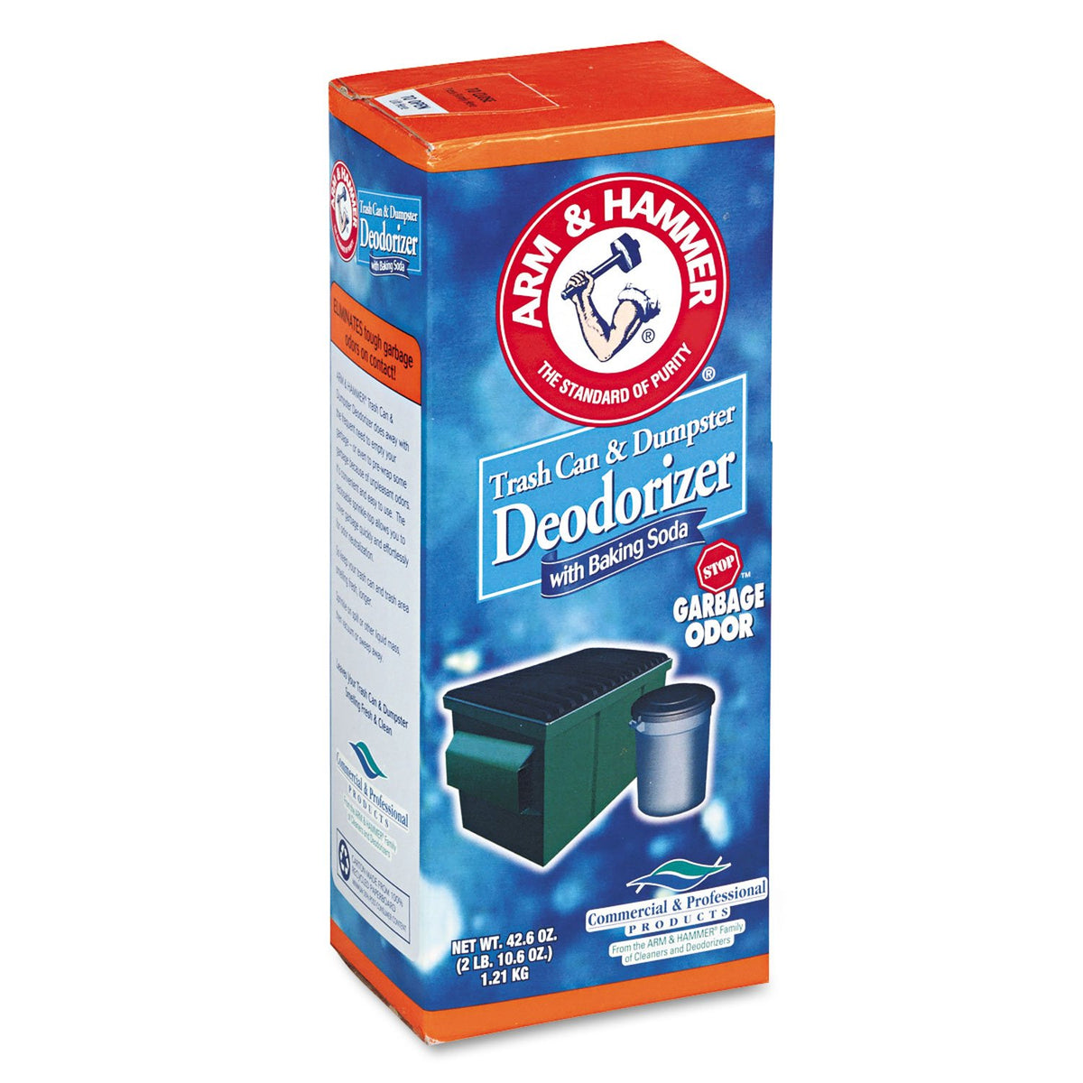 Trash Can & Dumpster Deodorizer, Sprinkle Top, Unscented, Powder, 42.6 oz