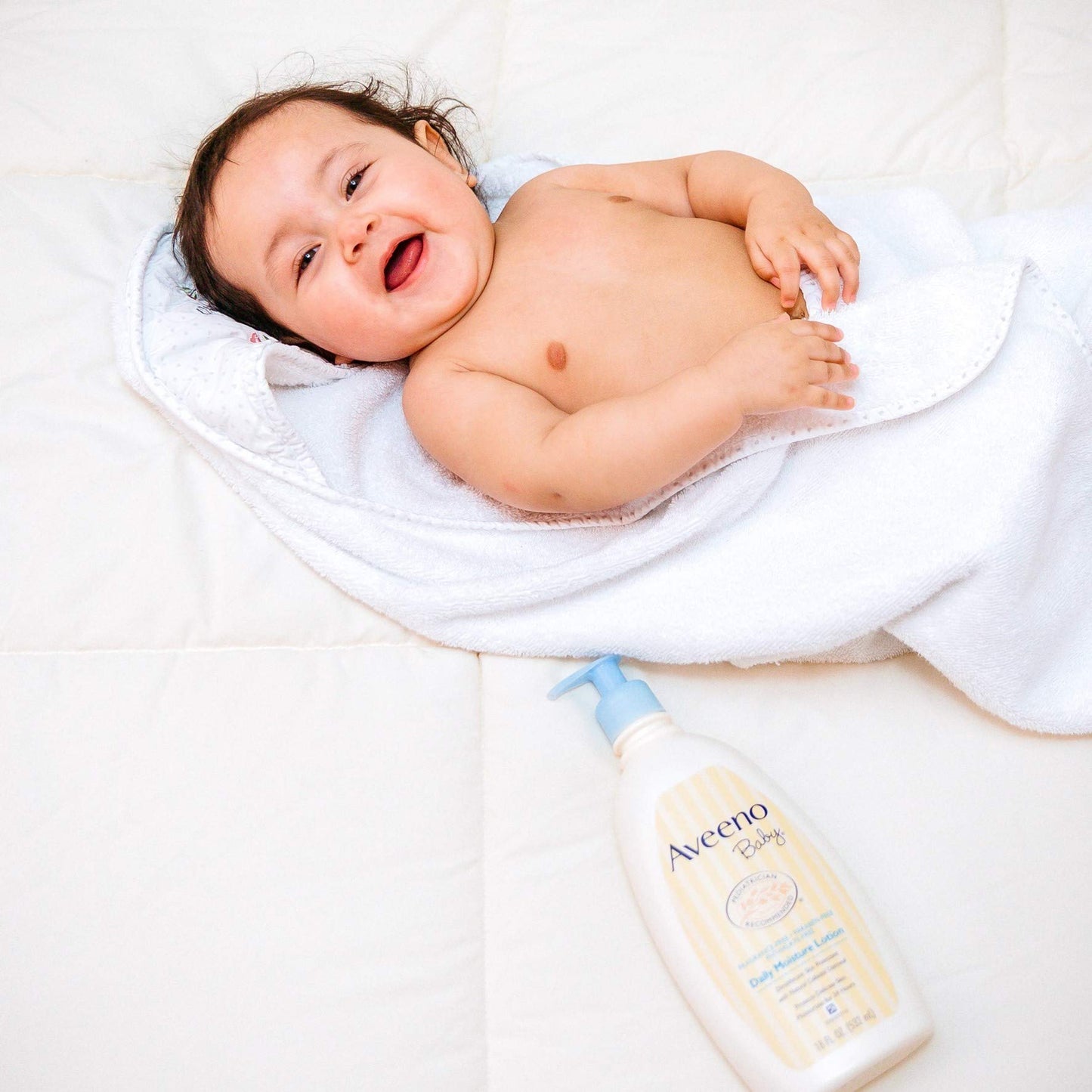 Aveeno Baby Daily Moisture Lotion, Fragrance Free, 12 Ounce