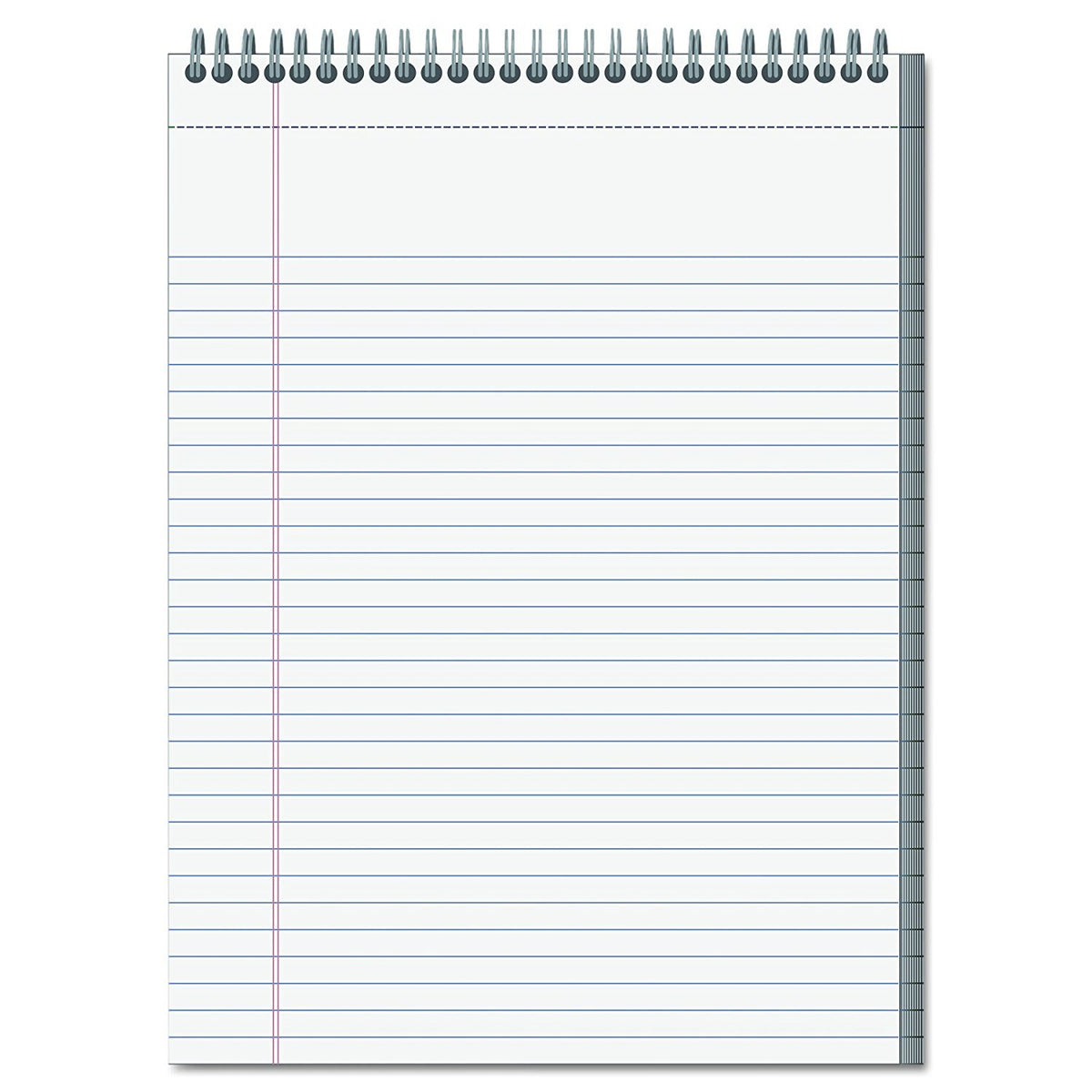 Mead Cambridge Notebook, Wirebound Notepad, Stiff-Back, 8.5 x 11 inches, White, 6 Pack (59882)