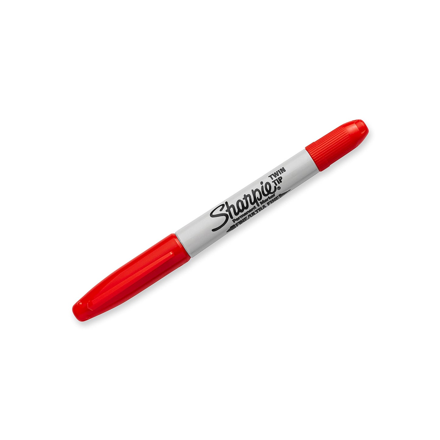 SHARPIE Twin Tip Permanent Markers, Fine and Ultra Fine, Red, 12 Count