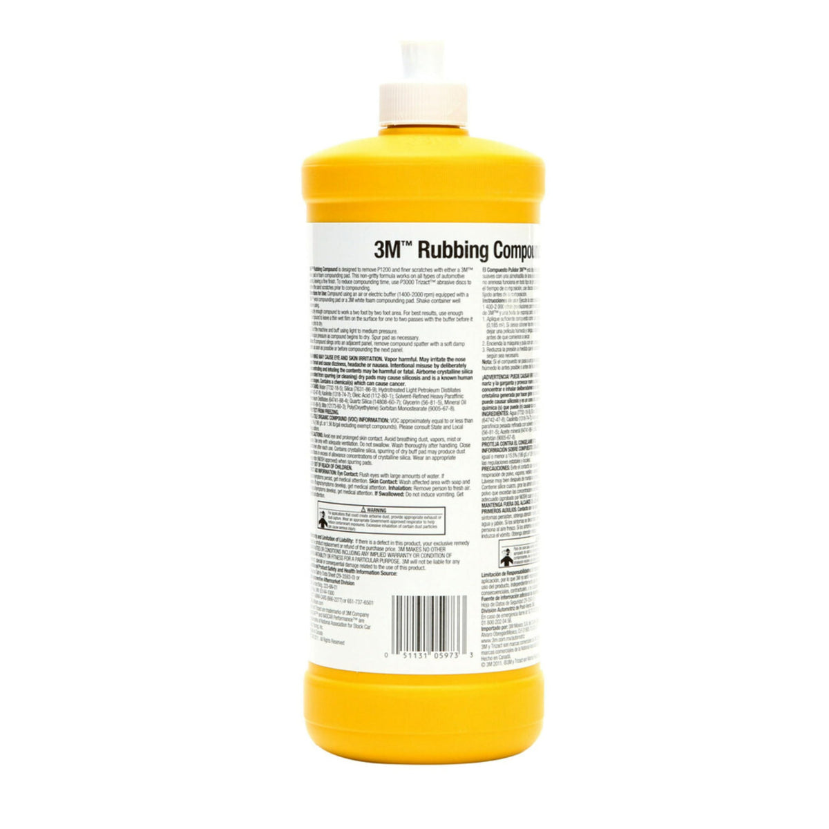 3M Rubbing Compound, 05973, Liquid Formula,1 qt (32 fl oz/946 mL)