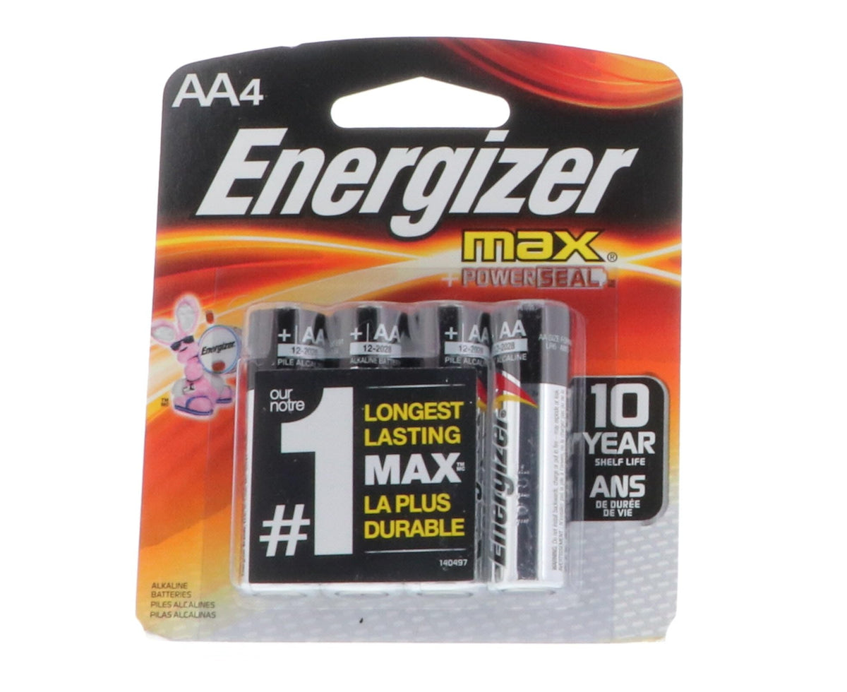 Energizer Max AA Alkaline Batteries, 4 Pack product image 1