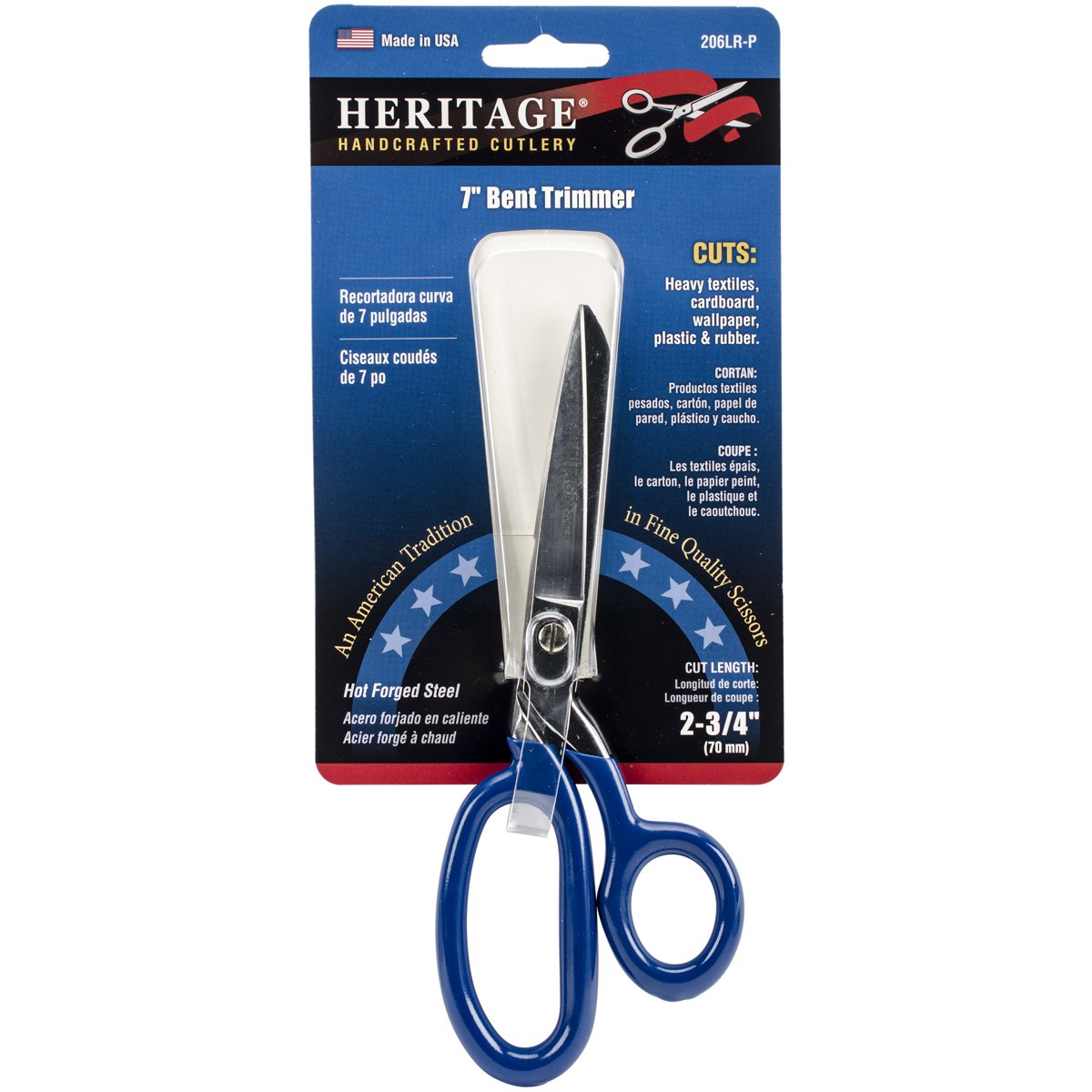 Klein Tools 206LR-PKLC Heritage 206LR-P 6-Inch Ergo Bent Trimmer with Large Rings