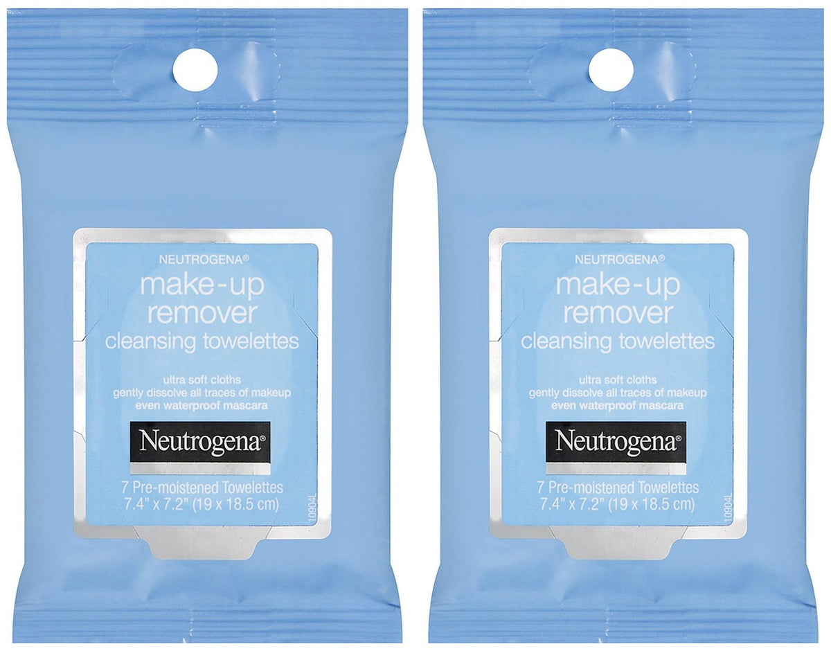 Neutrogena Makeup Remover Cleansing Towelettes, 7 ct, 2 Pack