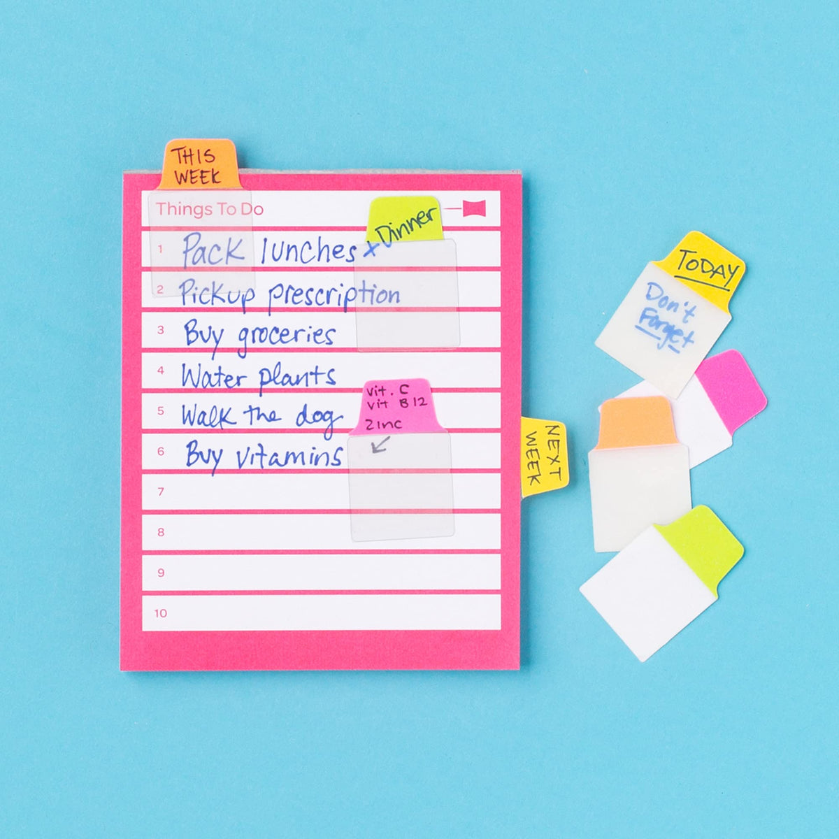 Avery Mini Ultra Tabs, 1" x 1.5", 2-Side Writable, Assorted Neon Colors, 80 Repositionable Tabs (74762)