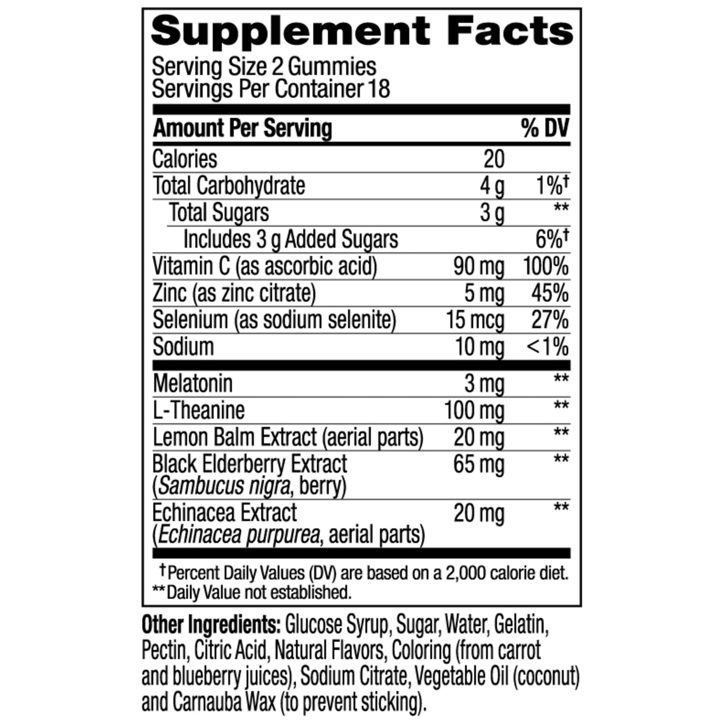 OLLY Sleep Immunity Melatonin Gummy, Vitamin C, Zinc, Echinacea, 3mg Melatonin, Immune and Sleep Support, Berry - 36