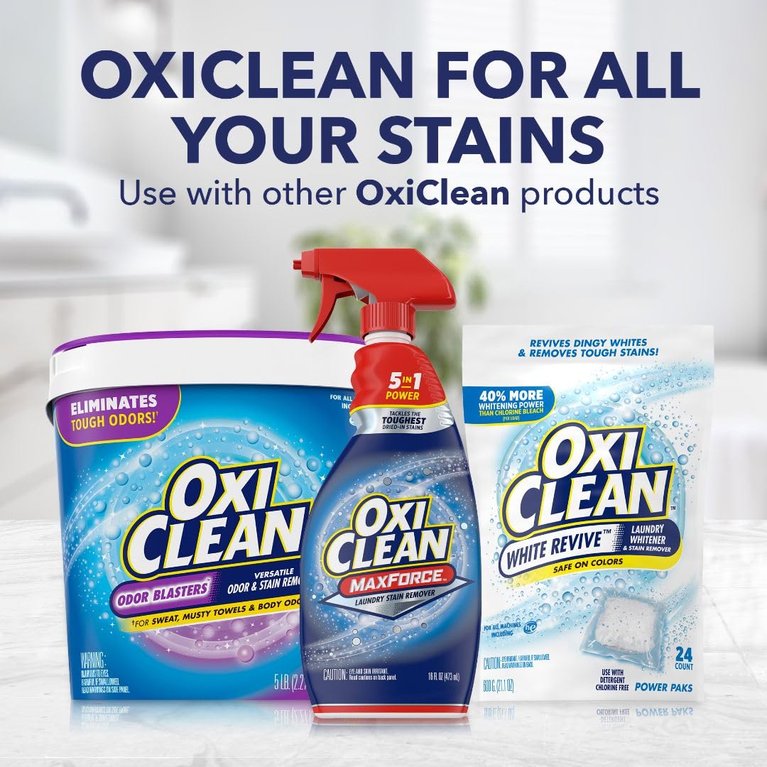 OxiClean Max Force Laundry Stain Remover Spray Refill, 48 fl oz