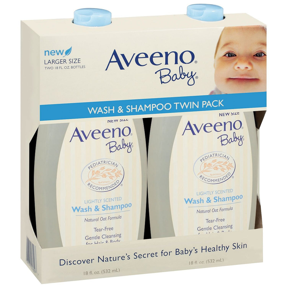 Aveeno Baby Wash and Shampoo - 18 Oz 2/pack