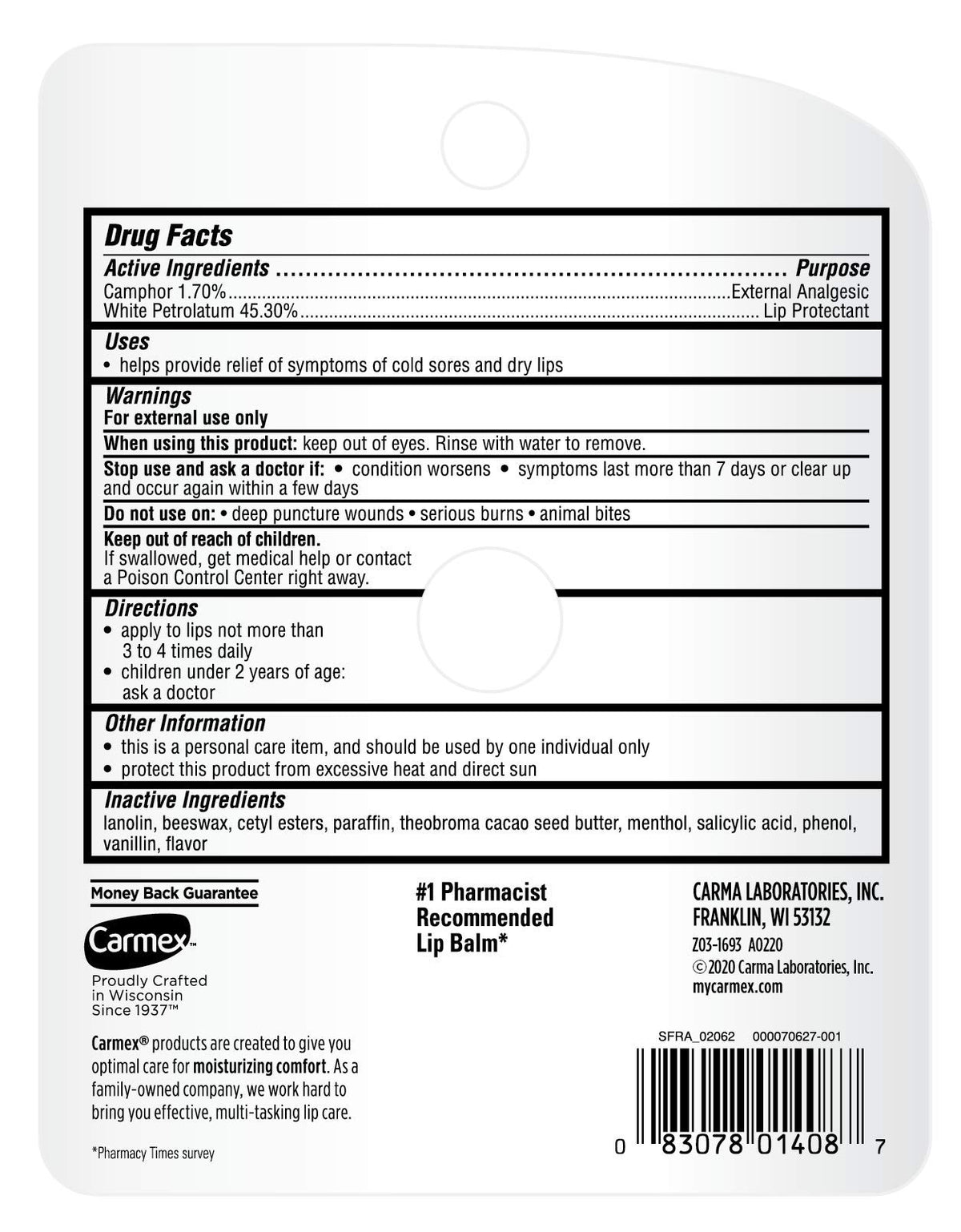 Carmex Medicated Lip Balm Jar, Limited Edition Holiday Lip Balm Pack of 3 (1)