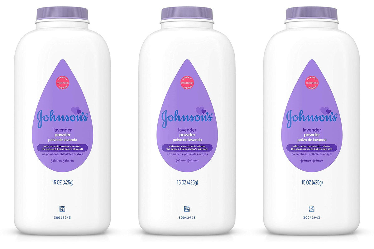 Johnsons Baby Powder Calming Lavender 15 Ounce (443ml) (3 Pack)