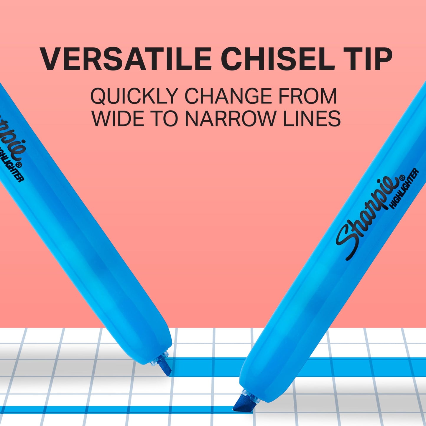 Sharpie Retractable Highlighters Chisel Tip Highlighter Marker Set Fluorescent Highlighters Classroom Journaling Study Supplies Assorted Colors 8 Count