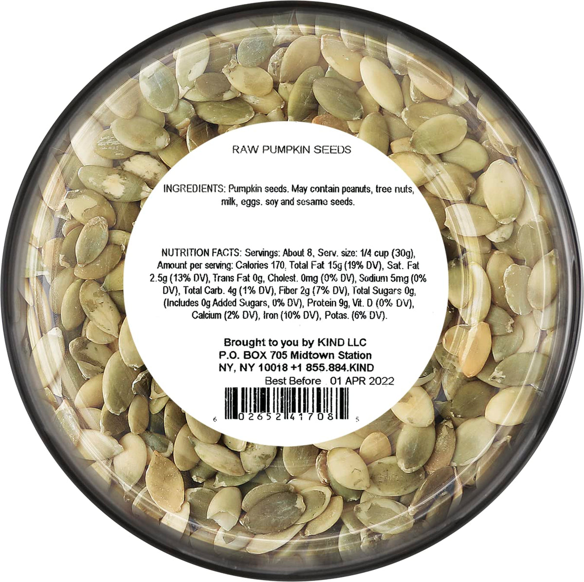KIND Raw Pumpkin Seeds