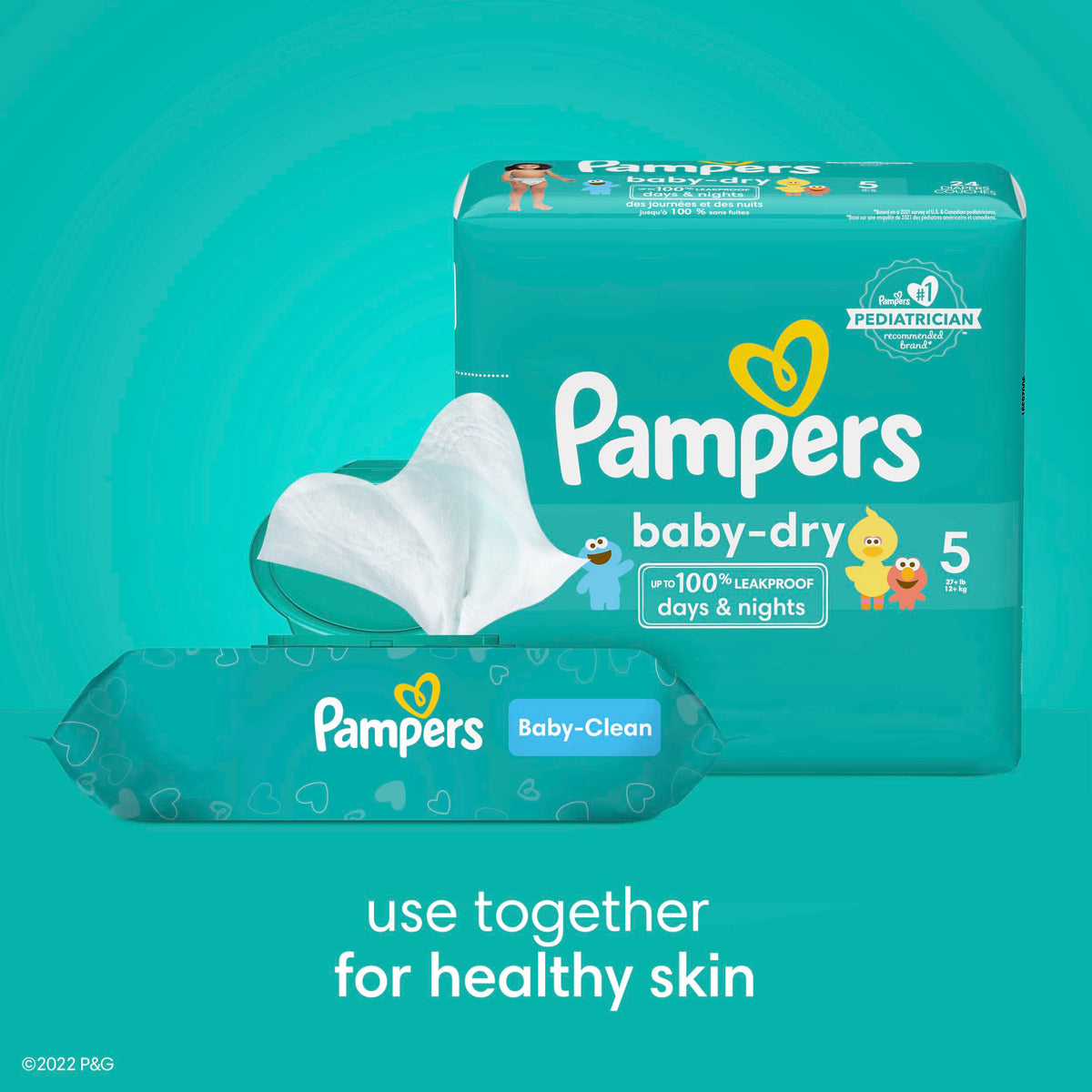 Pampers Baby Dry Diapers - Size 6, 64 Count, Absorbent Disposable Diapers