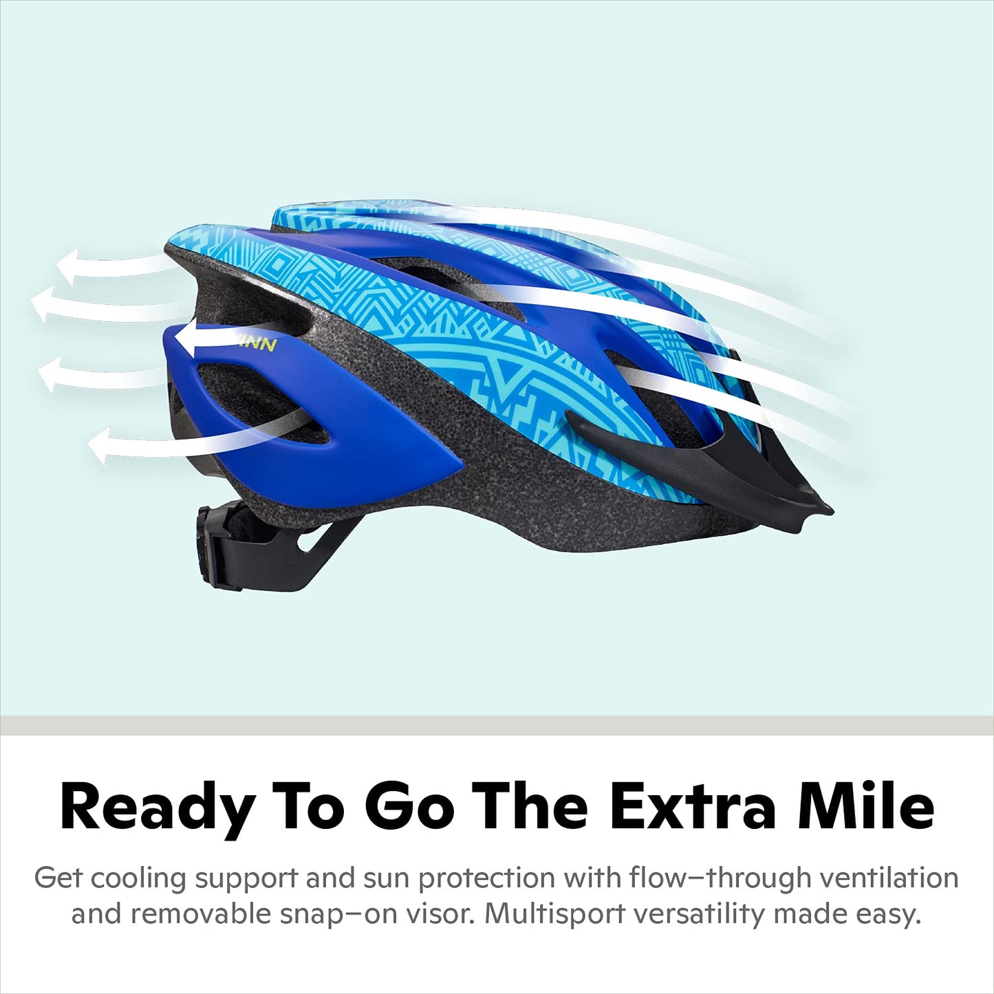 Schwinn Thrasher Bike Helmet, Lightweight Microshell Design, Adult, Blue/Light Blue
