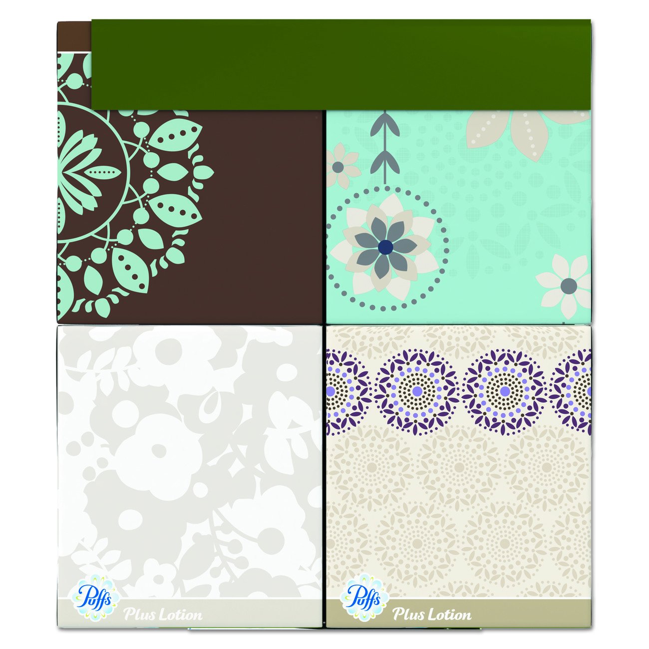 Puffs Plus Lotion Facial Tissues,4 count,pack of 6