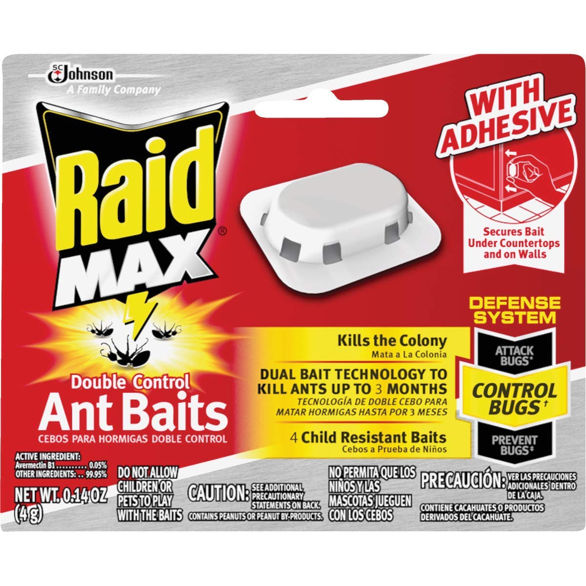 SC Johnson Raid Double Control Ant Baits, 4ct