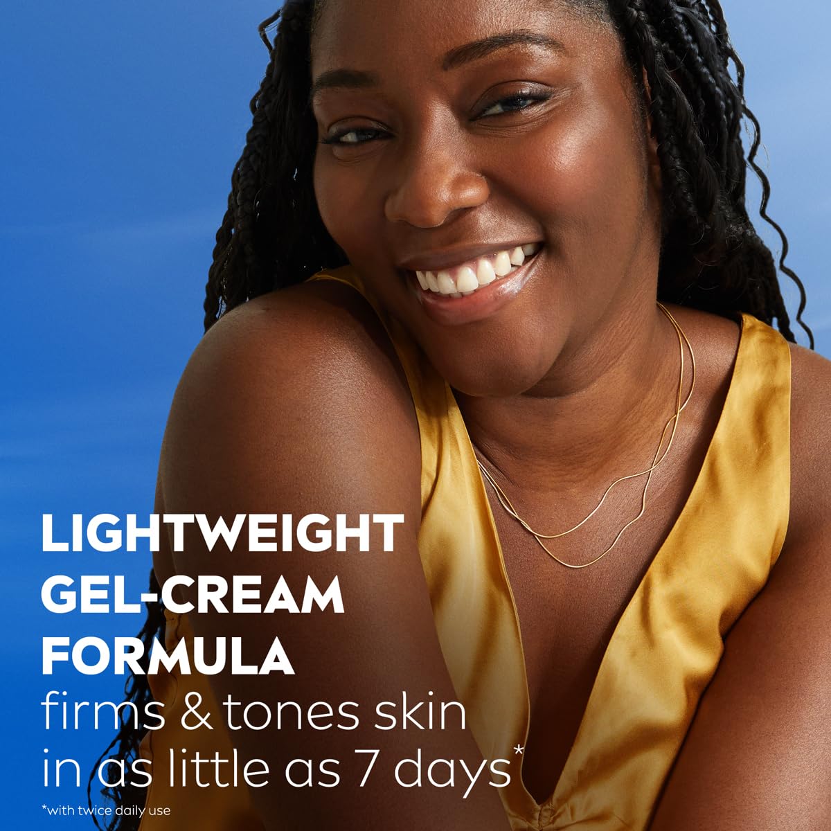 NIVEA Skin Firming & Toning Body Gel Cream with Q10, Hyaluronic Acid and Vitamin C, Clinically Tested Skin Firming & Toning Cream, 72-Hour Moisture, 6.7 Oz Tube