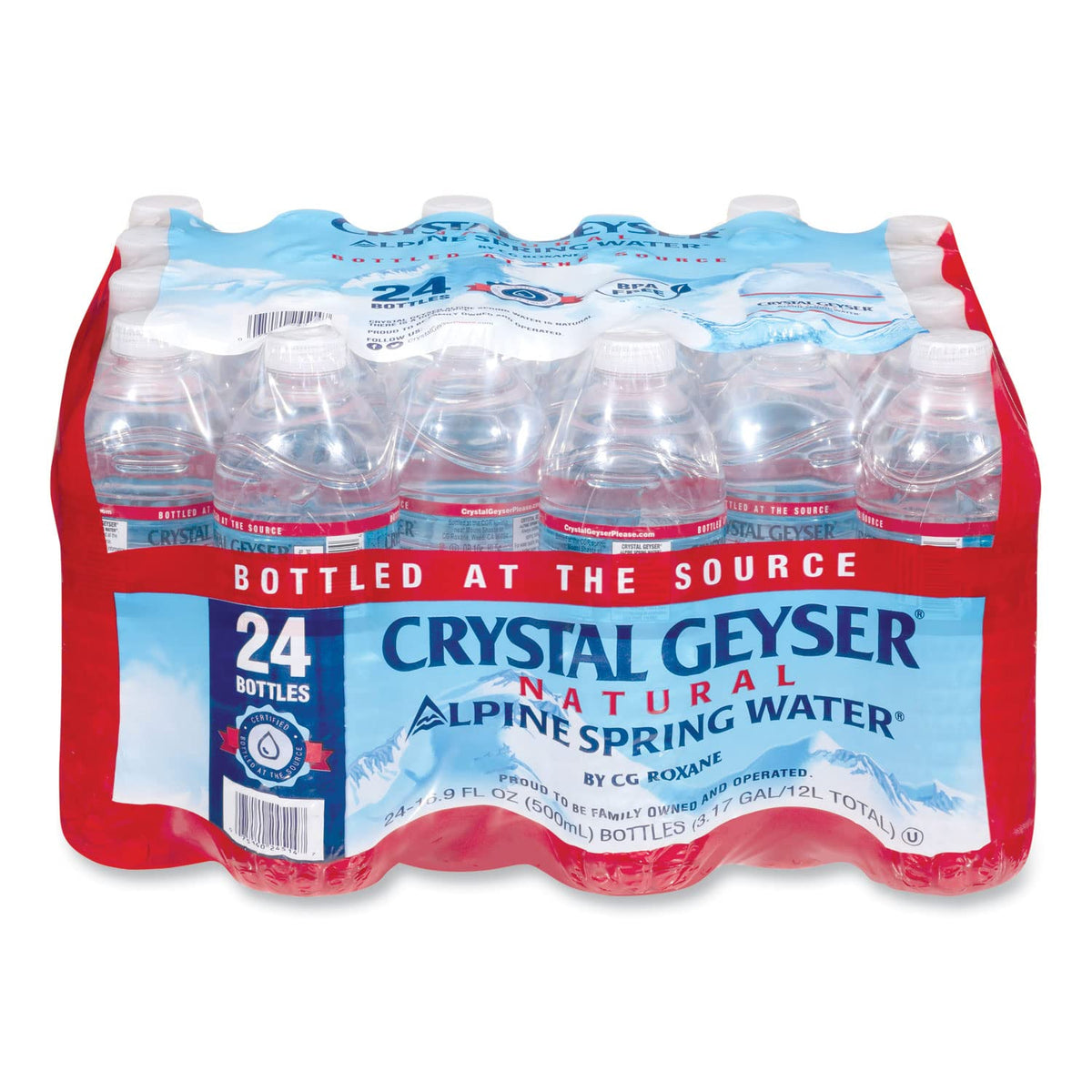 Crystal Geyser, Water Spring, 16.9 Fl Oz (Pack of 24)