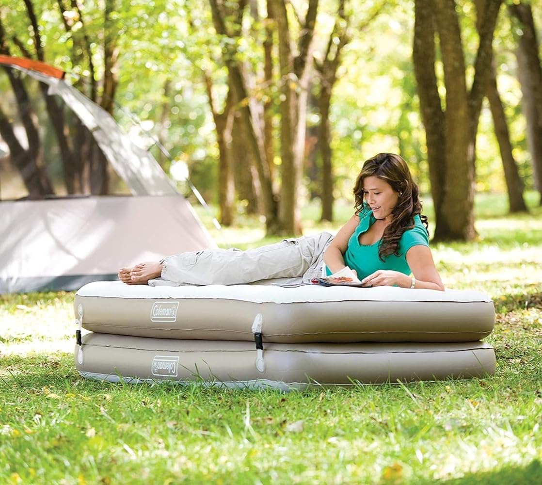Coleman EasyStay Plus Single-High 4-in-1 Convertible Twin Air Mattress, Ideal for Camping and Home Use