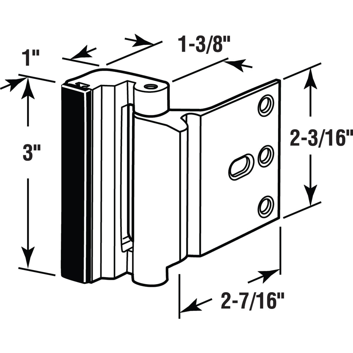 Prime-Line U 11449 High Security Door Lock, Matte Black Finish (Single Pack)