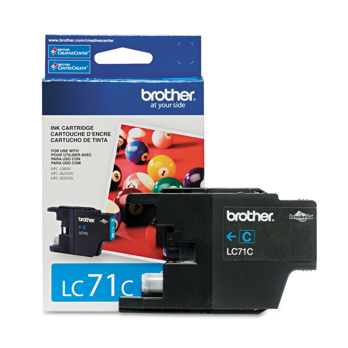 Brother Printer LC71C Standard Yield Cyan Ink