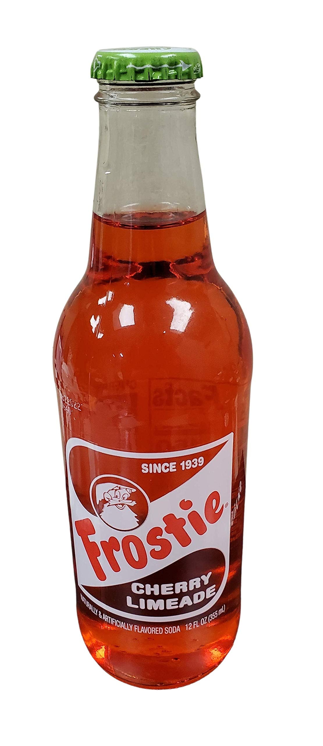 Frostie Soda 12 ounce Glass Bottles (Cherry Limeade, 6)