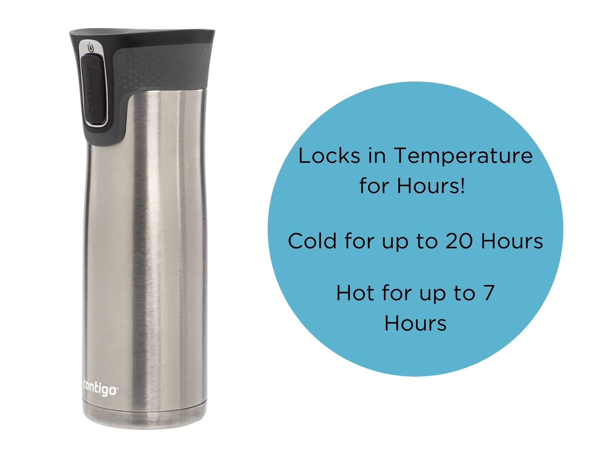 Contigo West Loop Stainless Steel Travel Mug with AUTOSEAL Lid, 24oz., Stainless Steel